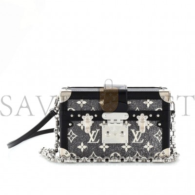 LOUIS VUITTON PETITE MALLE HANDBAG MONOGRAM JACQUARD DENIM M21462 (20*12.5*6cm)